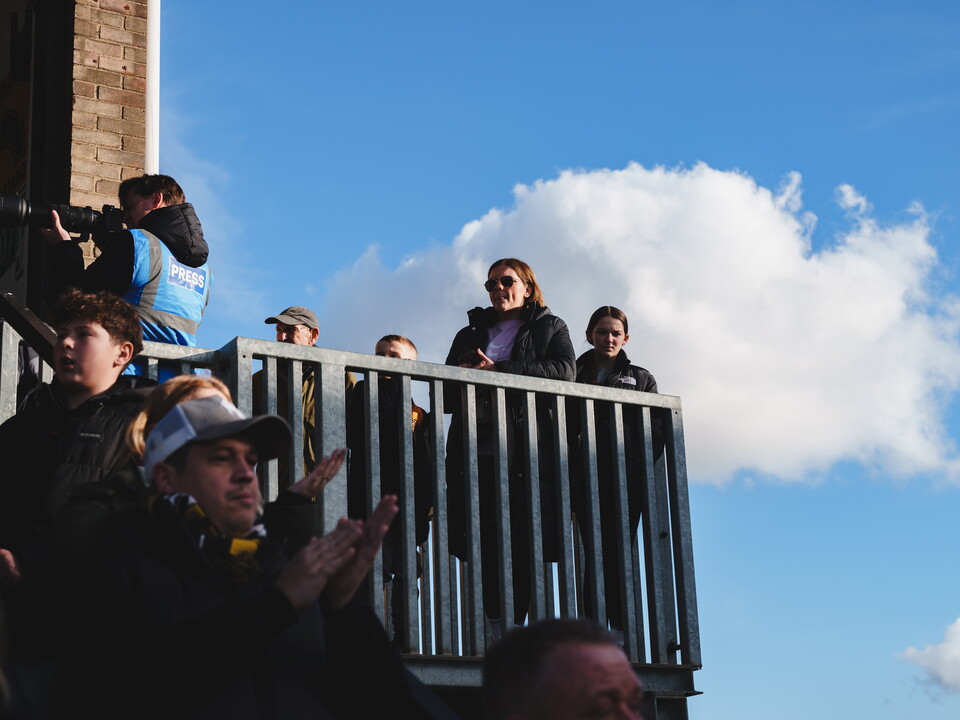 Fans at the Cledra Abbey Stadium
