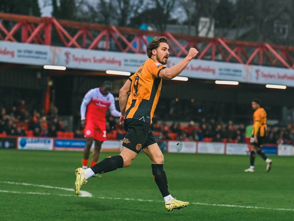 Louis Appere celebrates