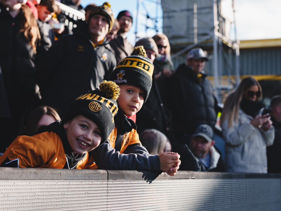 Fans at the Cledra Abbey Stadium