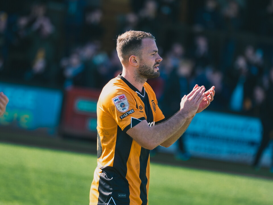 James Gibbons applauds the fans
