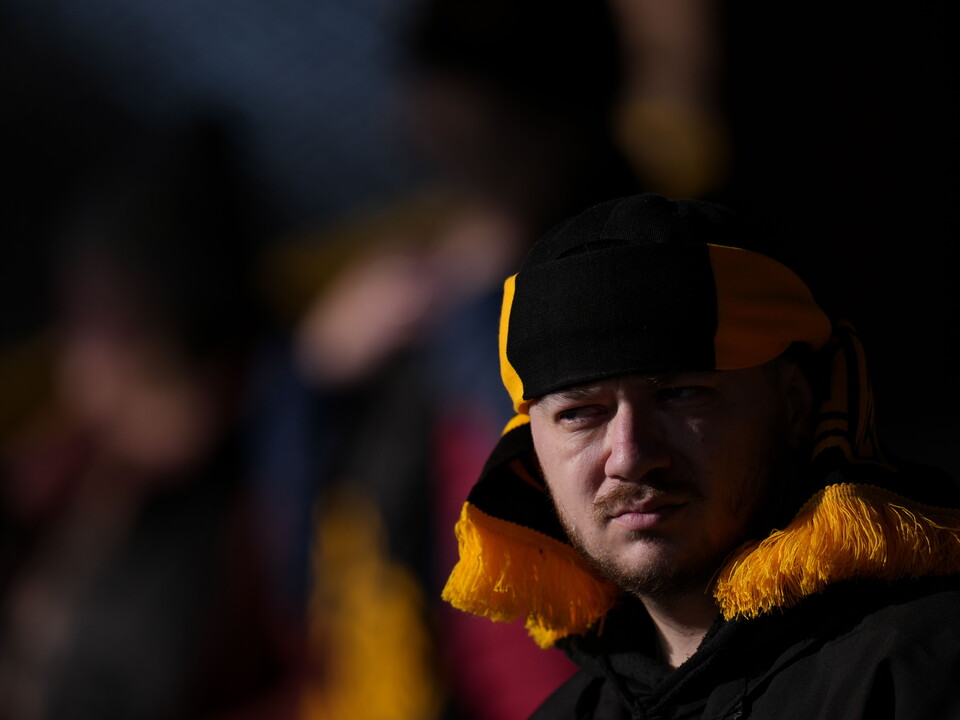 A fan at the Cledara Abbey Stadium