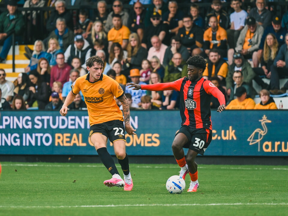 Zak Bradshaw in action against Huddersfield