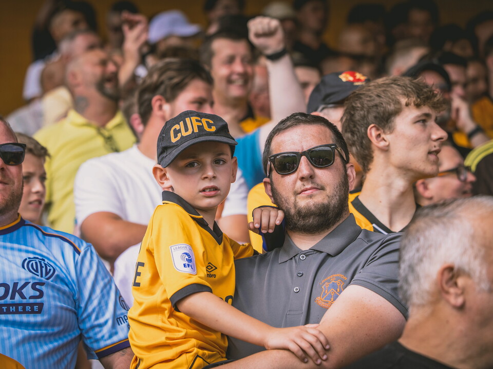 Fans at the Cledra Abbey Stadium