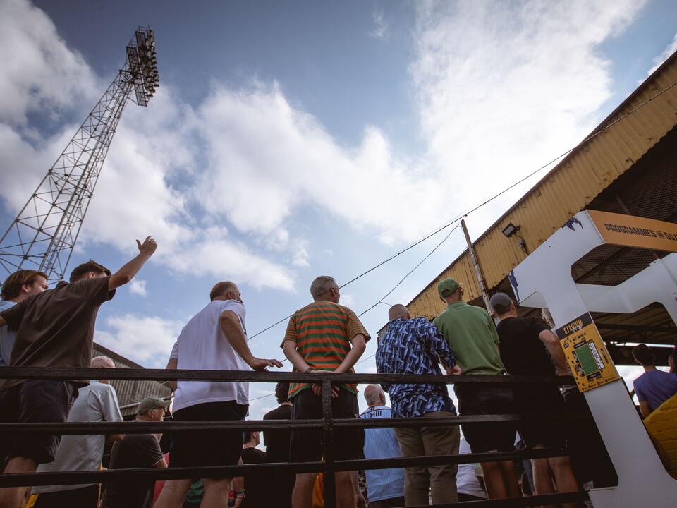 Fans at the Cledra Abbey Stadium
