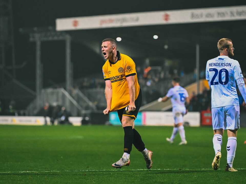 Shayne Lavery celebrates