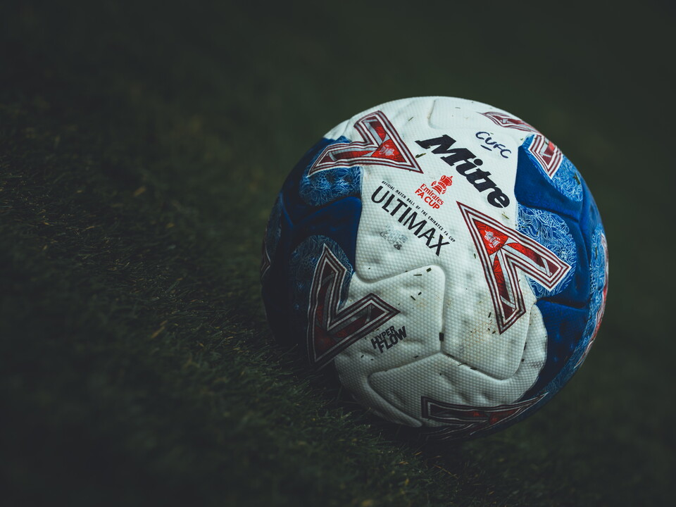 Close up of football